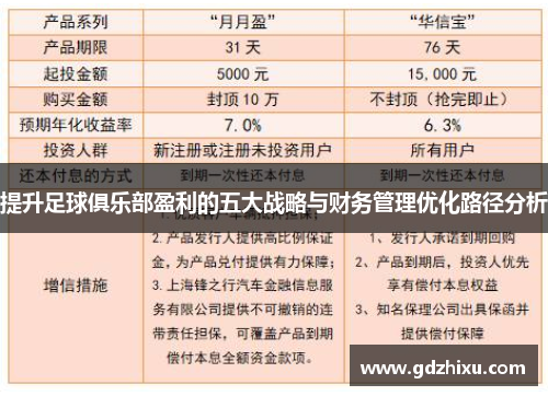提升足球俱乐部盈利的五大战略与财务管理优化路径分析